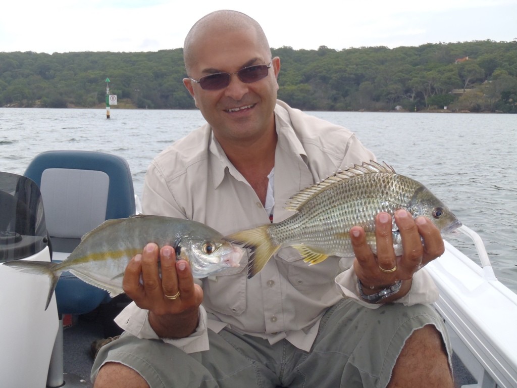 A combination of chicken pellets and smashed up left over pilchards brought this trevally and bream unstuck © Gary Brown